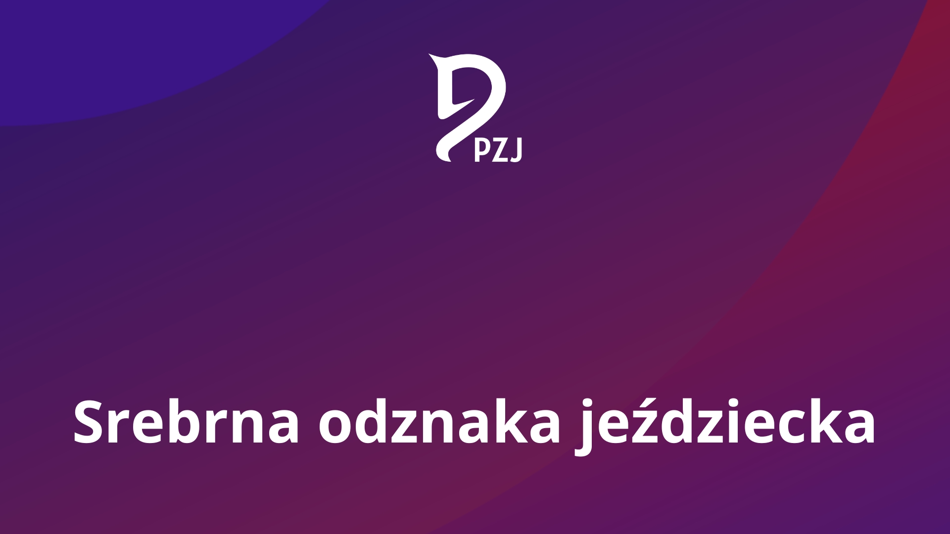 Srebrna odznaka jeździecka