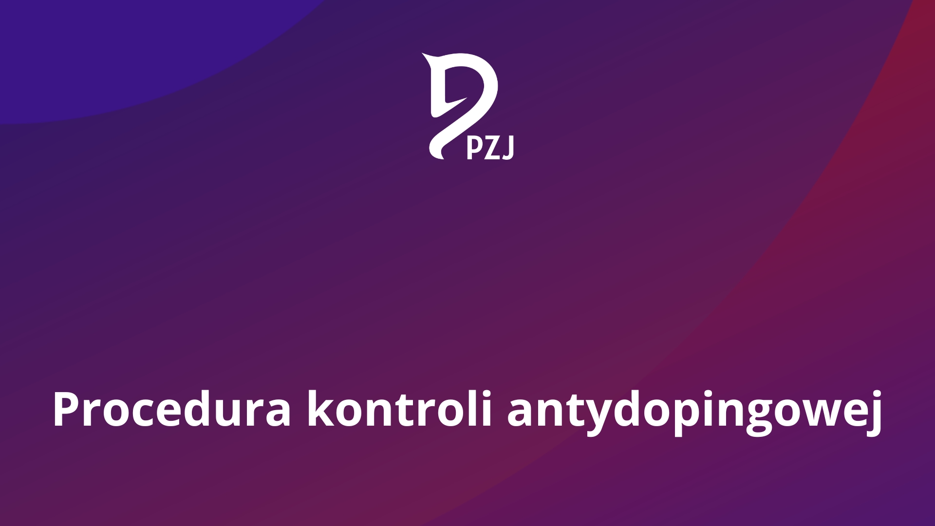 Procedura kontroli antydopingowej